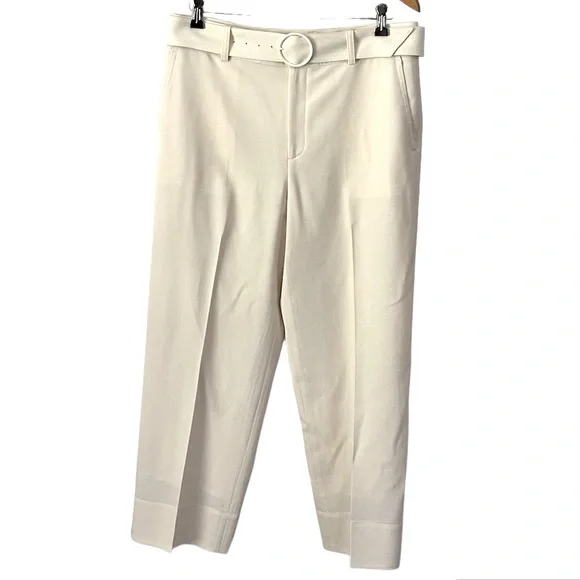 Club Monaco Enamel Ring Pant White/Cream Size 10 - Picture 3 of 16